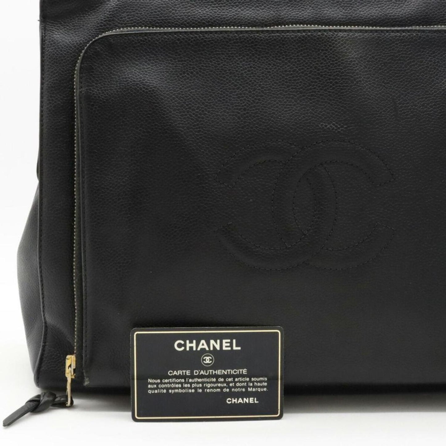 Chanel Cc Totebag Leather Shoulder Bag (Pre-Owned)