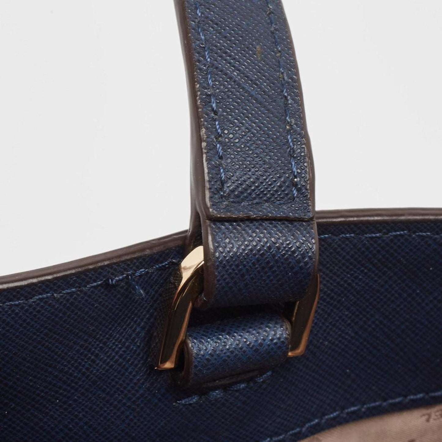 Michael Kors Navy Leather Large Emmy Tote