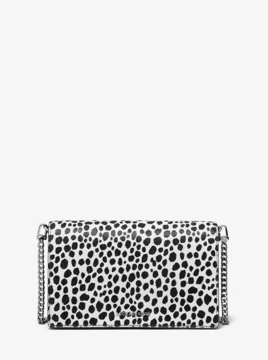 Jet Set Medium Cheetah Print Calf Hair Crossbody Bag