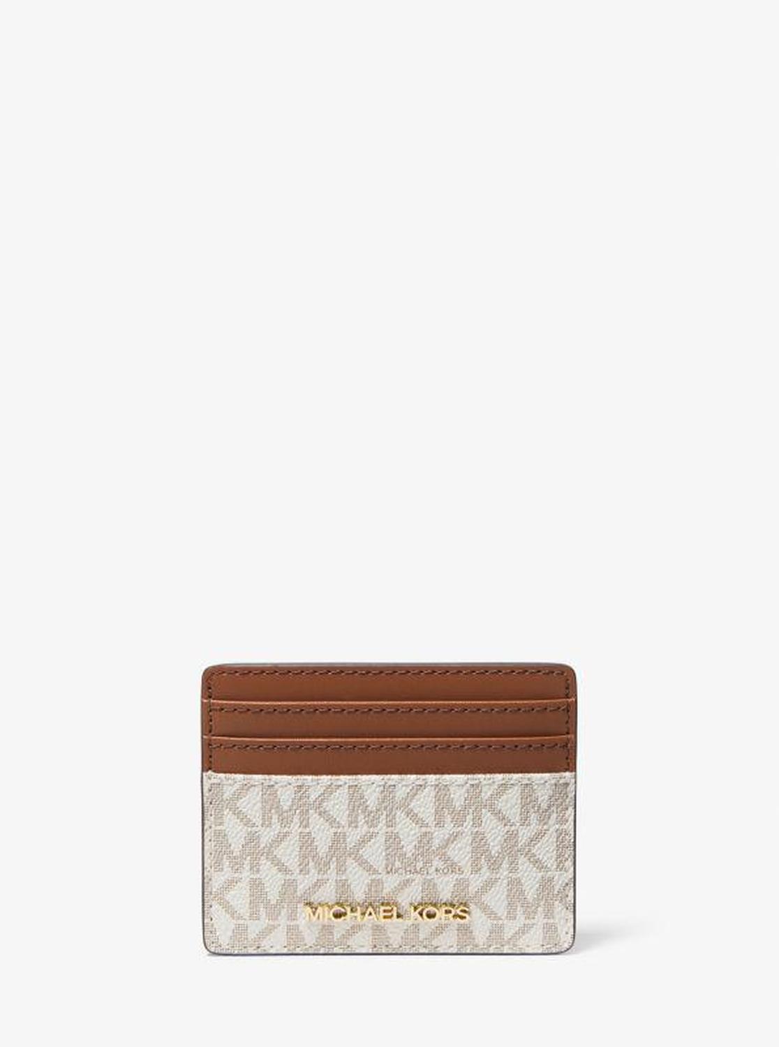 Jet Set Travel Large Logo and Leather Card Case