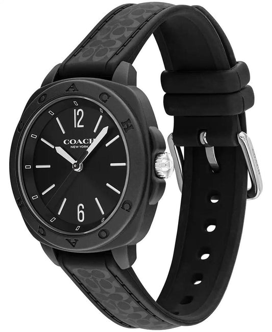 Women's Kitt Black Silicone Strap Watch, 35.4mm