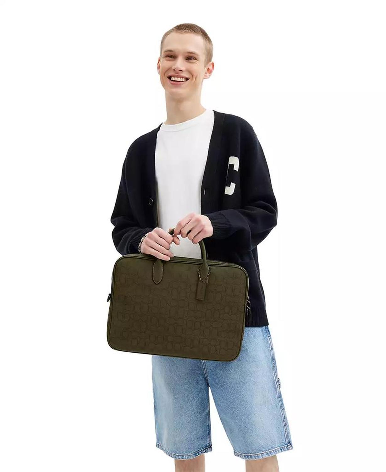Men's Theo Work Signature Jacquard Bag