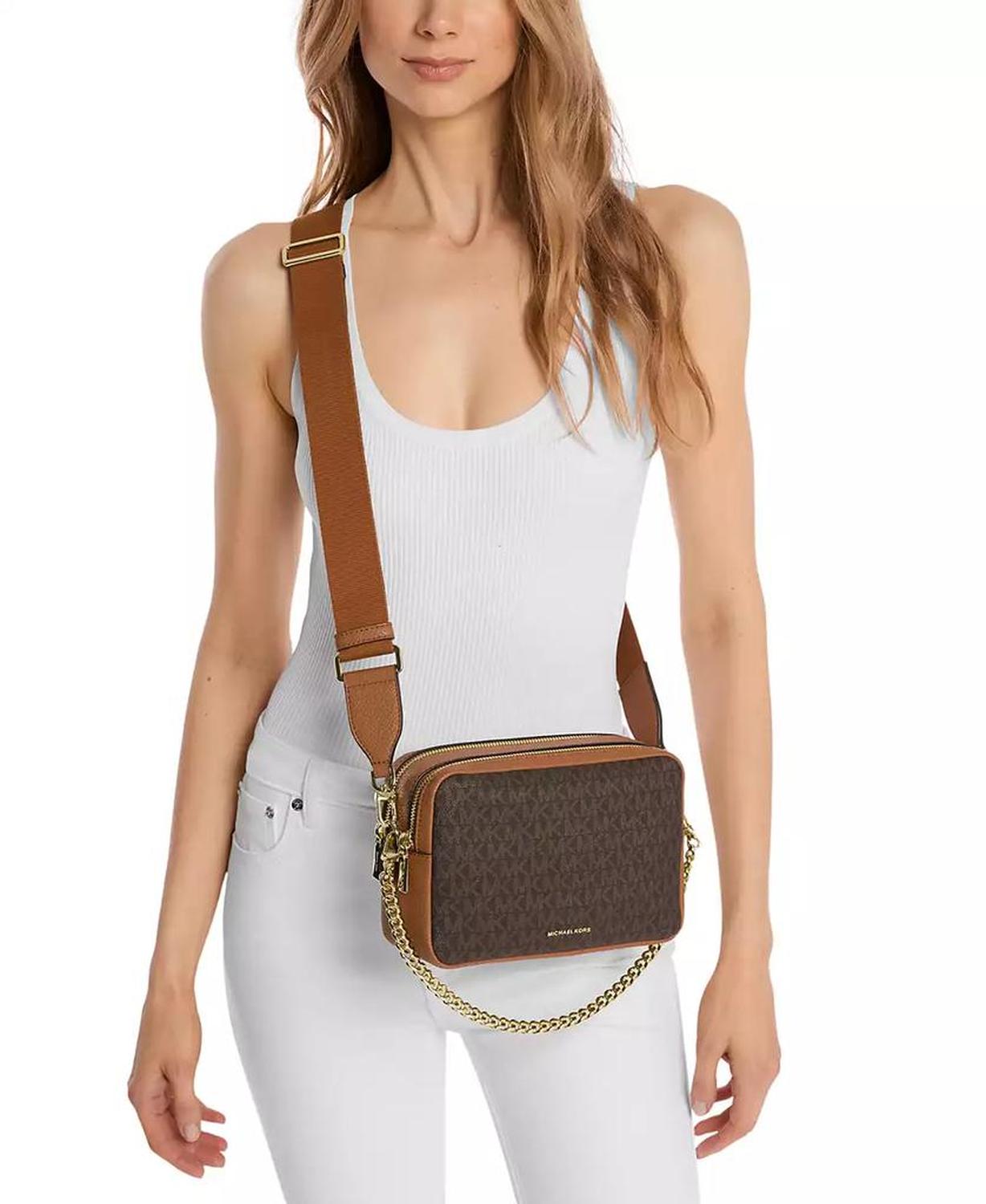 Bryant Medium Double Zip Chain Camera Crossbody