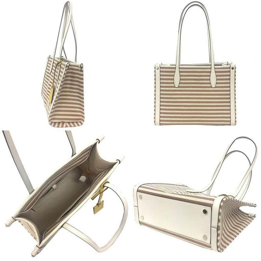 Leather Straw Tote Bag (Pre-Owned)