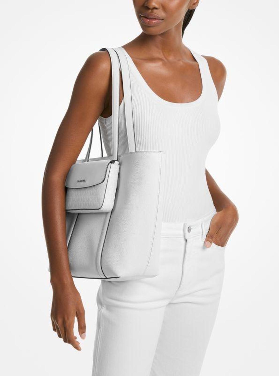 Jet Set Large 2-in-1 Pebbled Leather Tote Bag