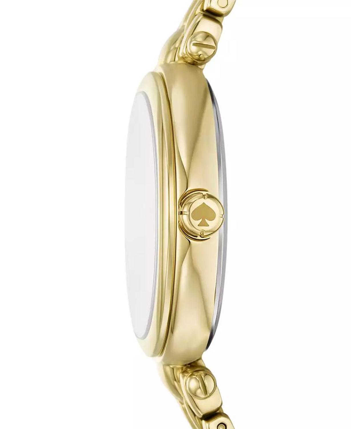 Women's Gracie Round Three-Hand Gold-Tone Stainless Steel Watch, 32mm