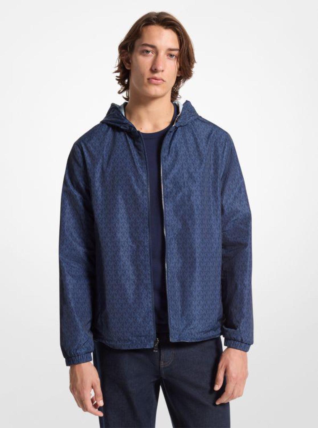 Reversible Signature Logo Windbreaker Jacket