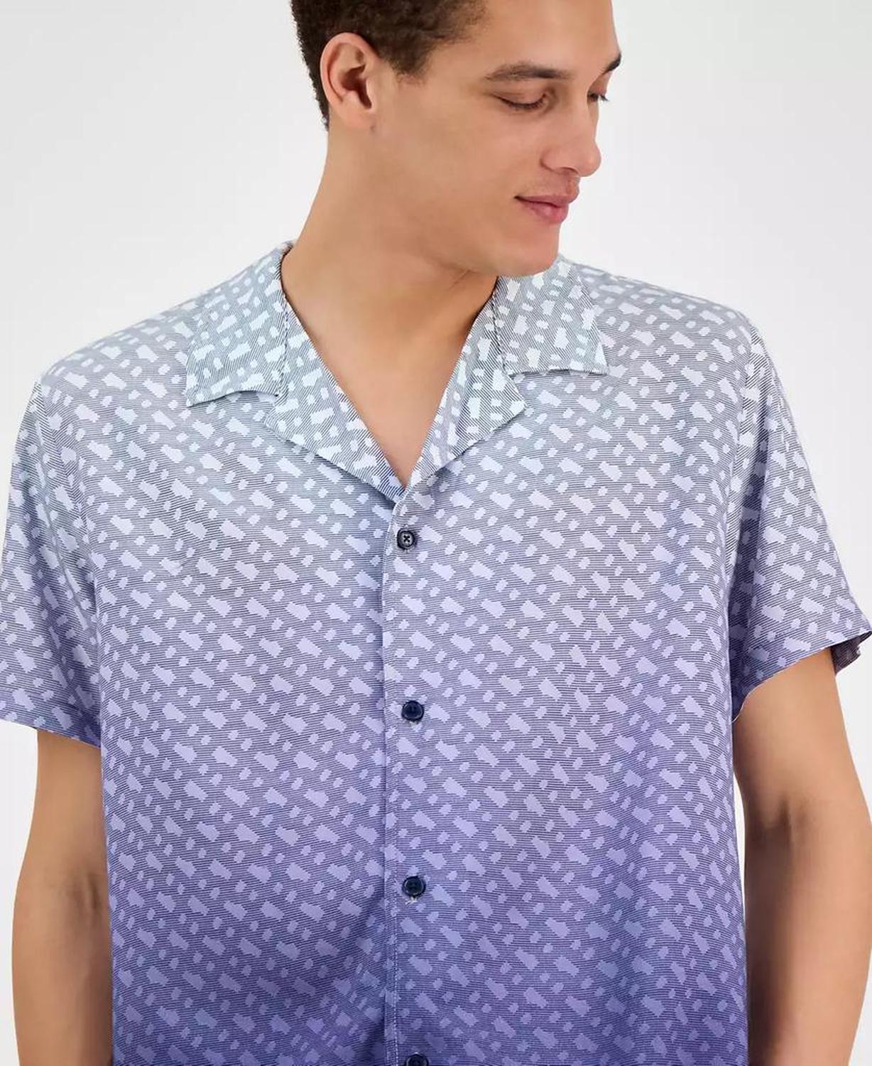Men's Logo-Pattern Shirt