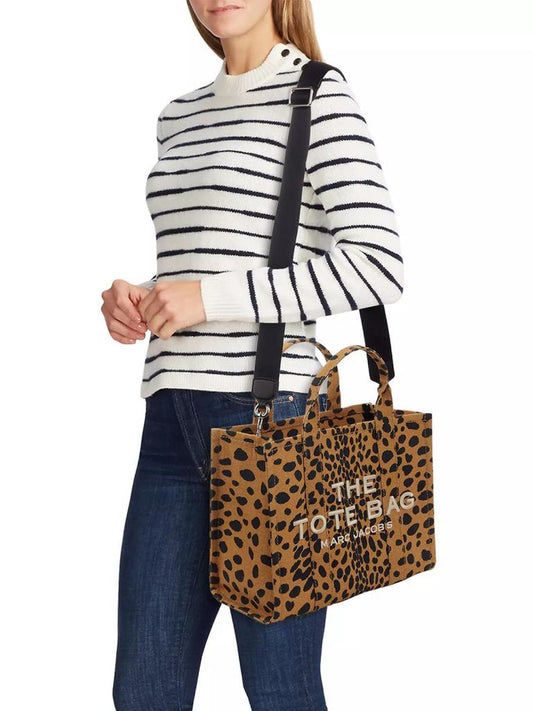 The Medium Cheetah Canvas Tote Bag
