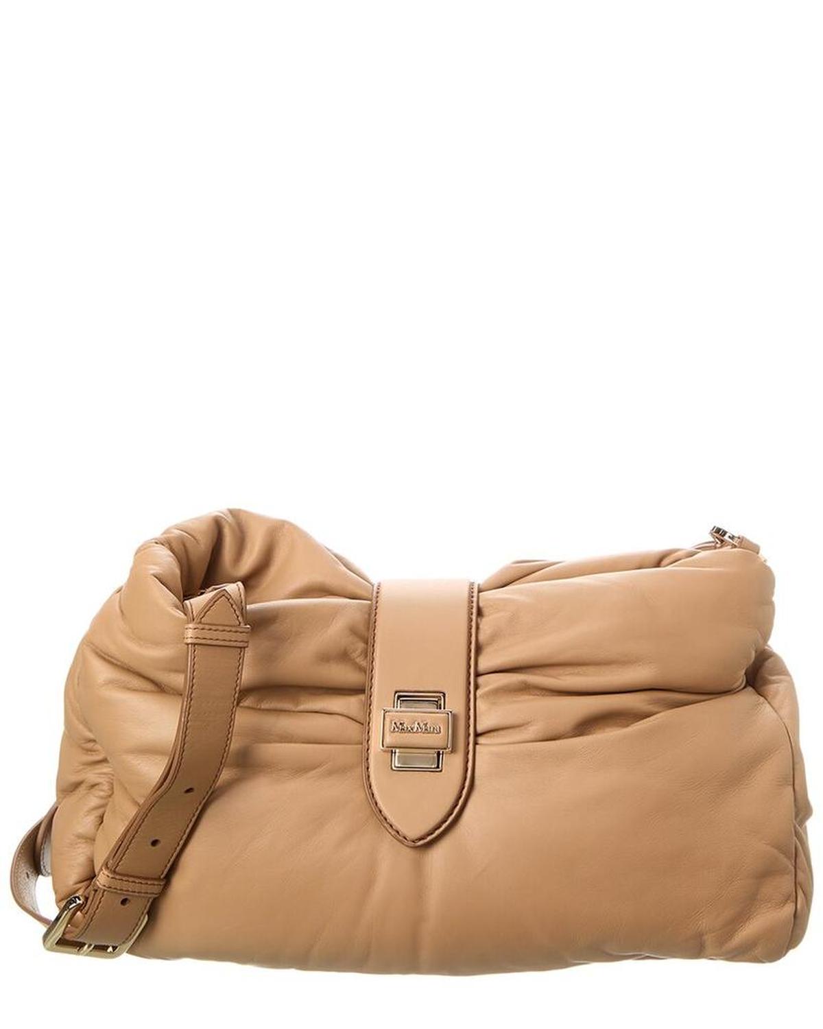 Max Mara Cuddlem Leather Shoulder Bag