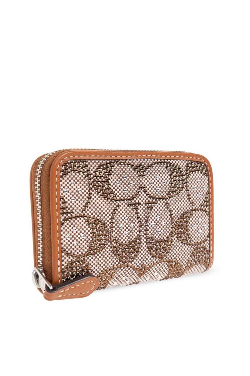 Coach Monogram Detailed Zipped Wallet