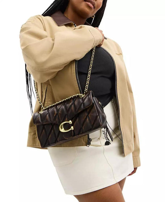 Quilted Tabby Medium Loved Leather Shoulder Bag 26