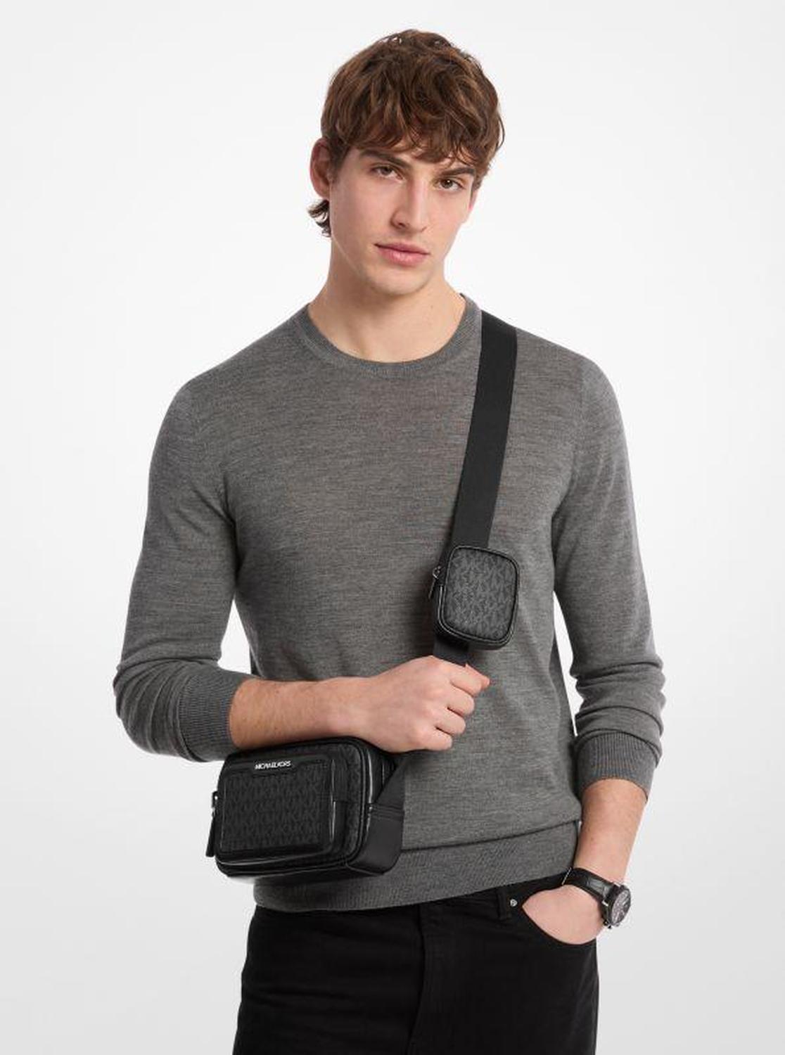 Cooper Signature Logo Camera Crossbody Bag With Pouch