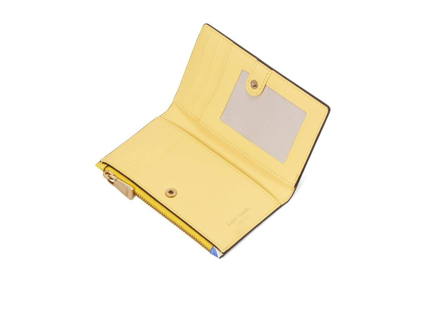 Morgan Sunshine Floral Printed Pvc Small Slim Bifold Wallet