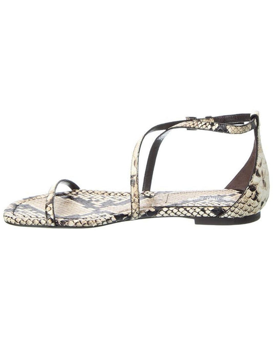 Polly Runway Python-Embossed Leather Sandal