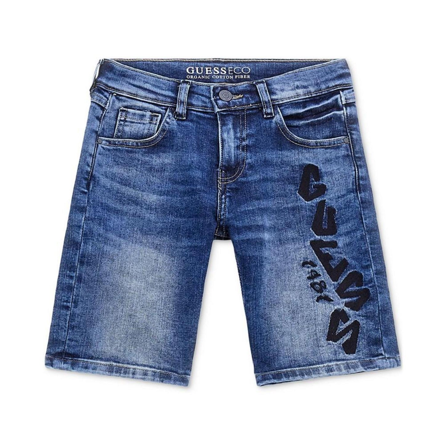 Big Boys Graffiti Denim Shorts