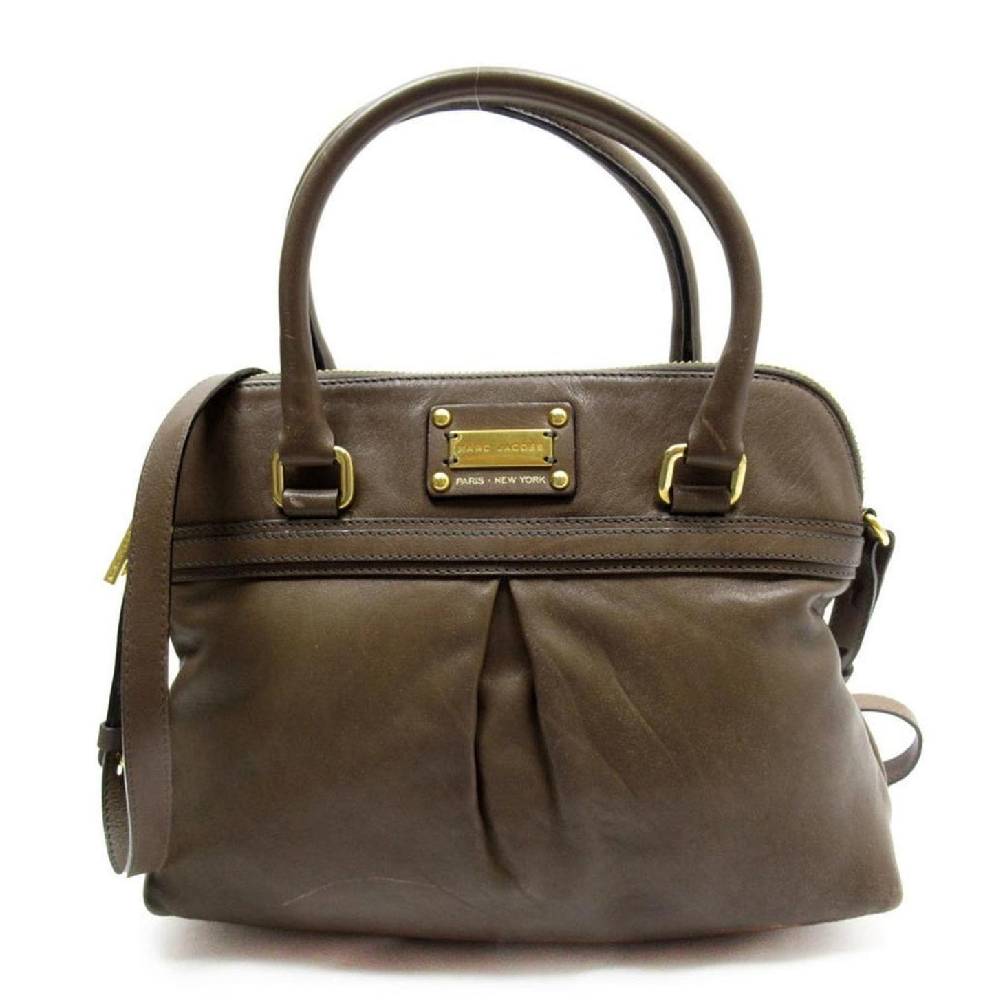 Leather Handbag Shoulder Bag (Pre-Owned)