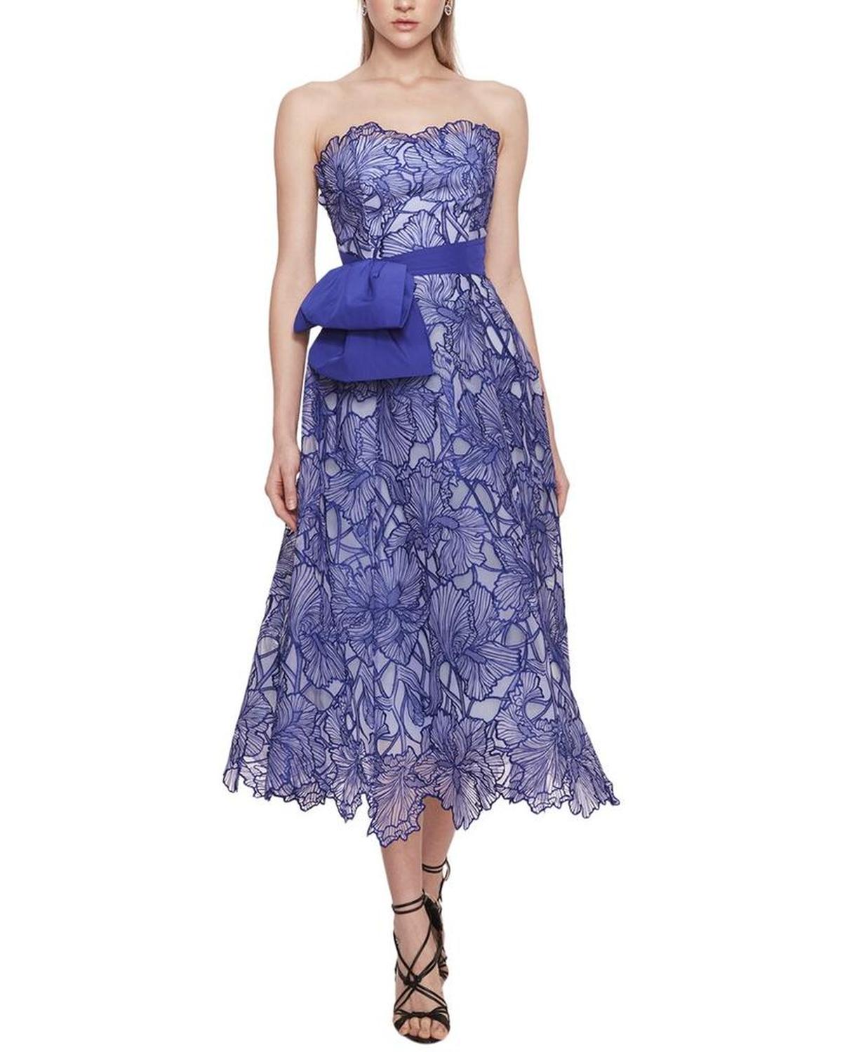 Marchesa Notte Iris Cutwork Midi Dress Marchesa Notte Iris Cutwork Midi Dress