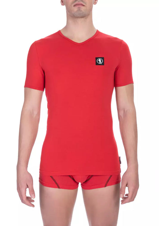 Bikkembergs Red Cotton Men T-Shirt