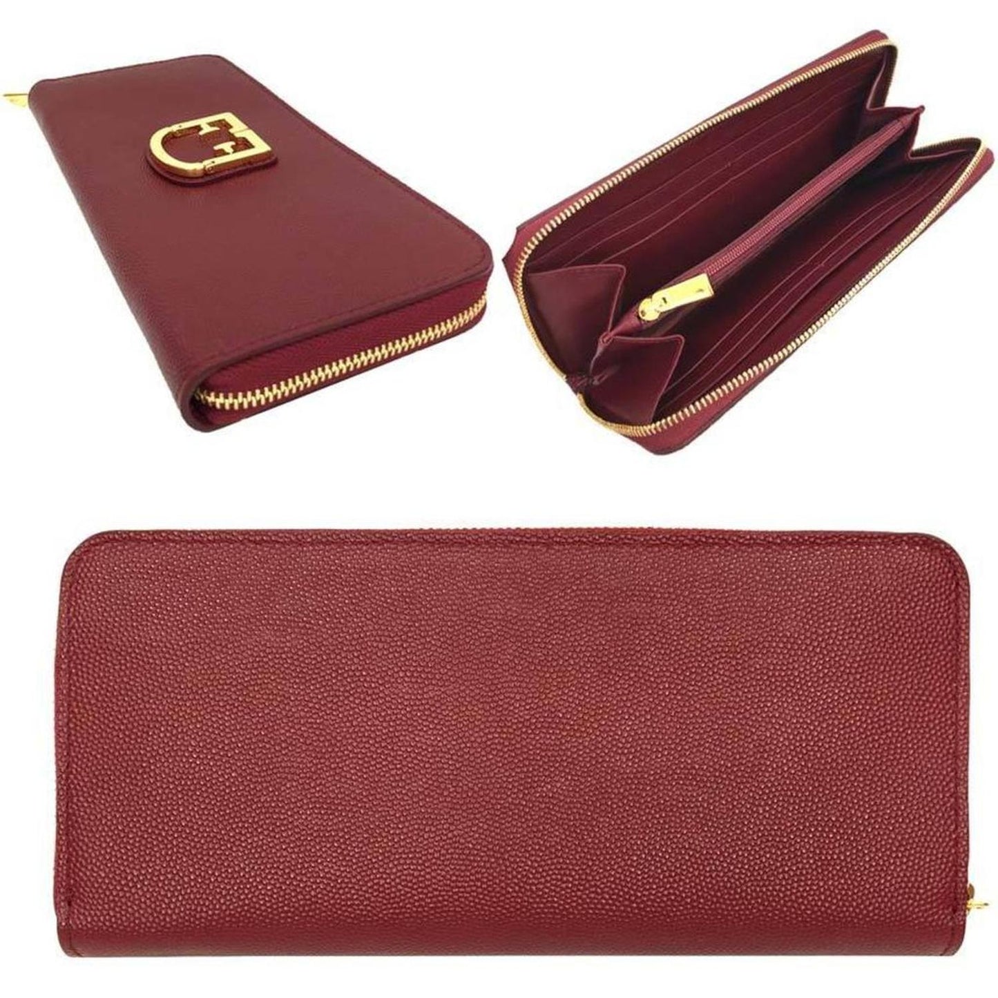 Leather Long Wallet (Bi-Fold) (Pre-Owned)