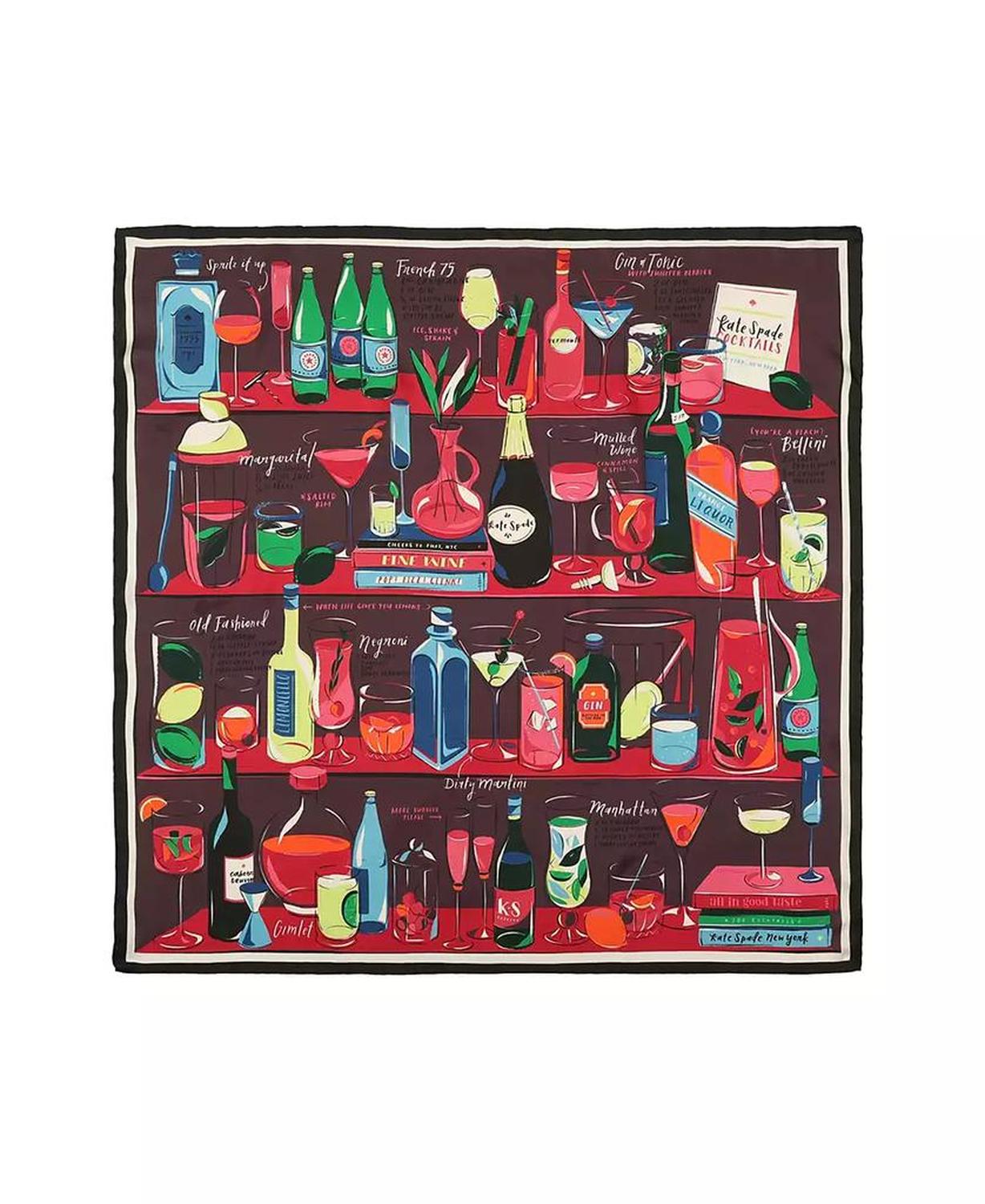 Women's Cocktail Party Silk Square Scarf