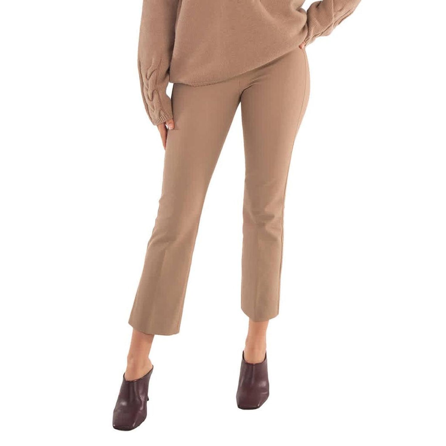 Ladies Camel Umanita Cropped Trousers