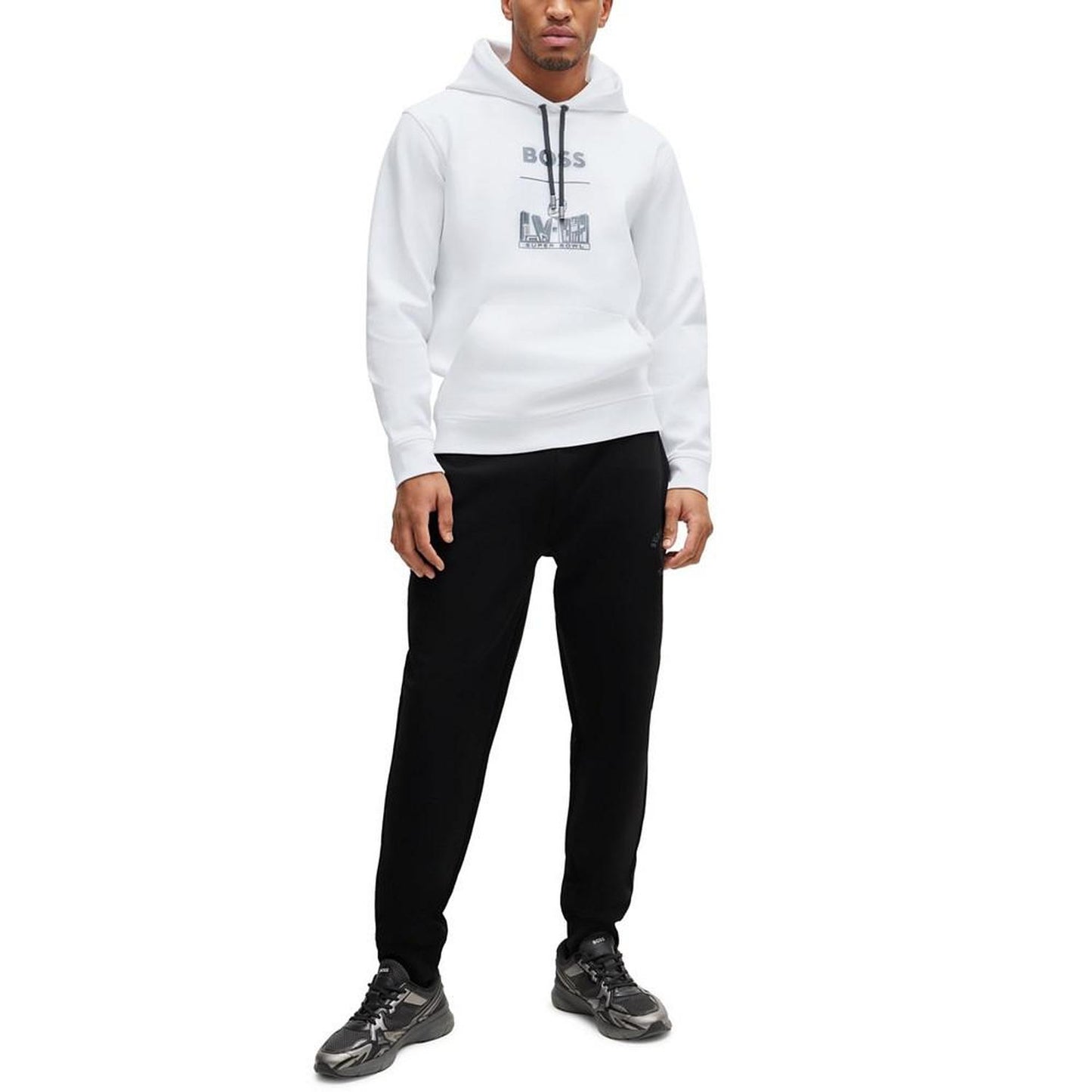 BOSS Men's BOSS x NFL Metallic Print Hoodie