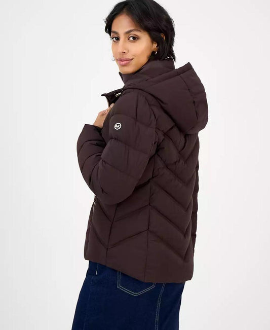 Women's Hooded Bibbed Packable Puffer Coat