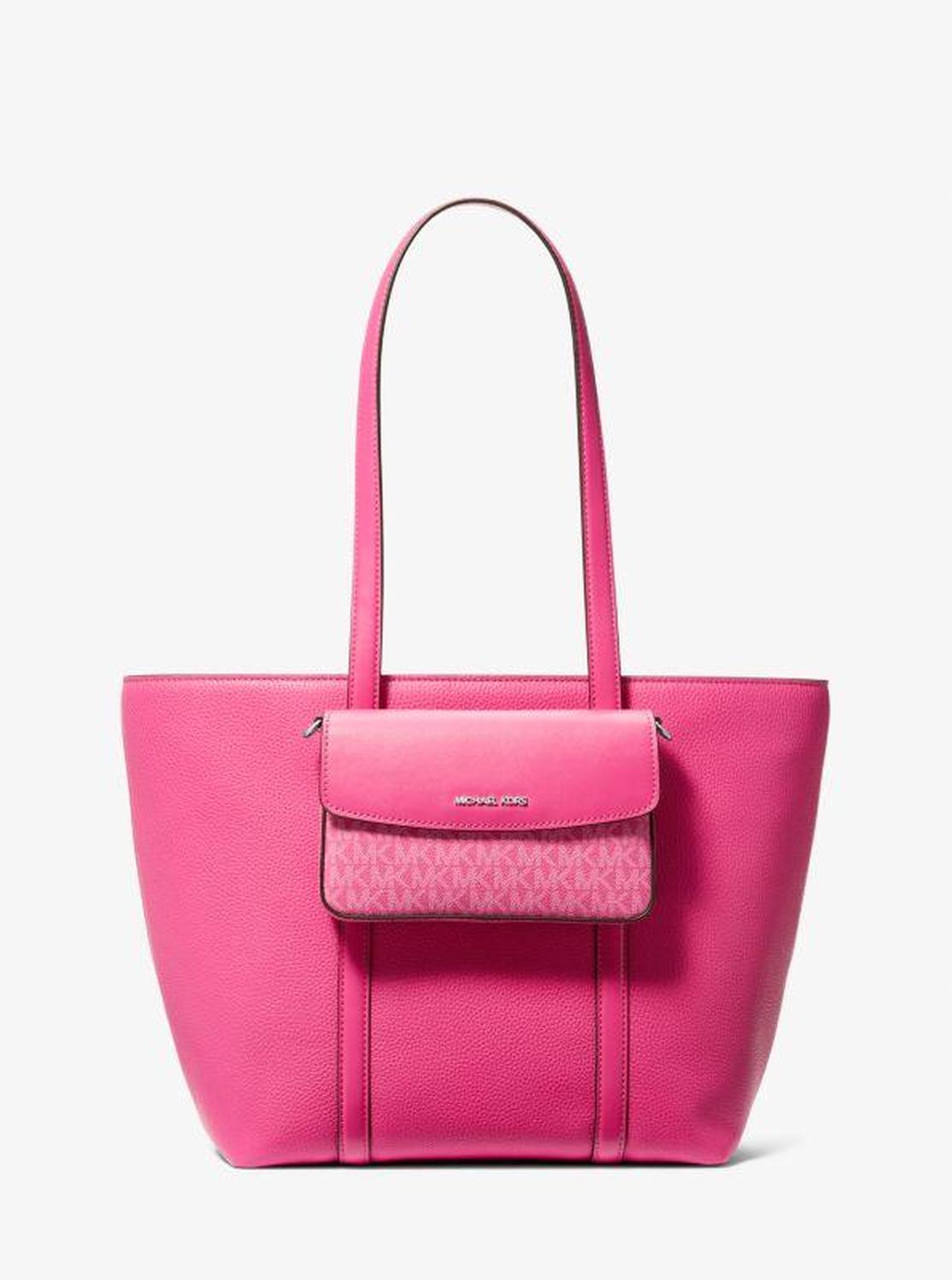 Jet Set Large 2-in-1 Pebbled Leather Tote Bag