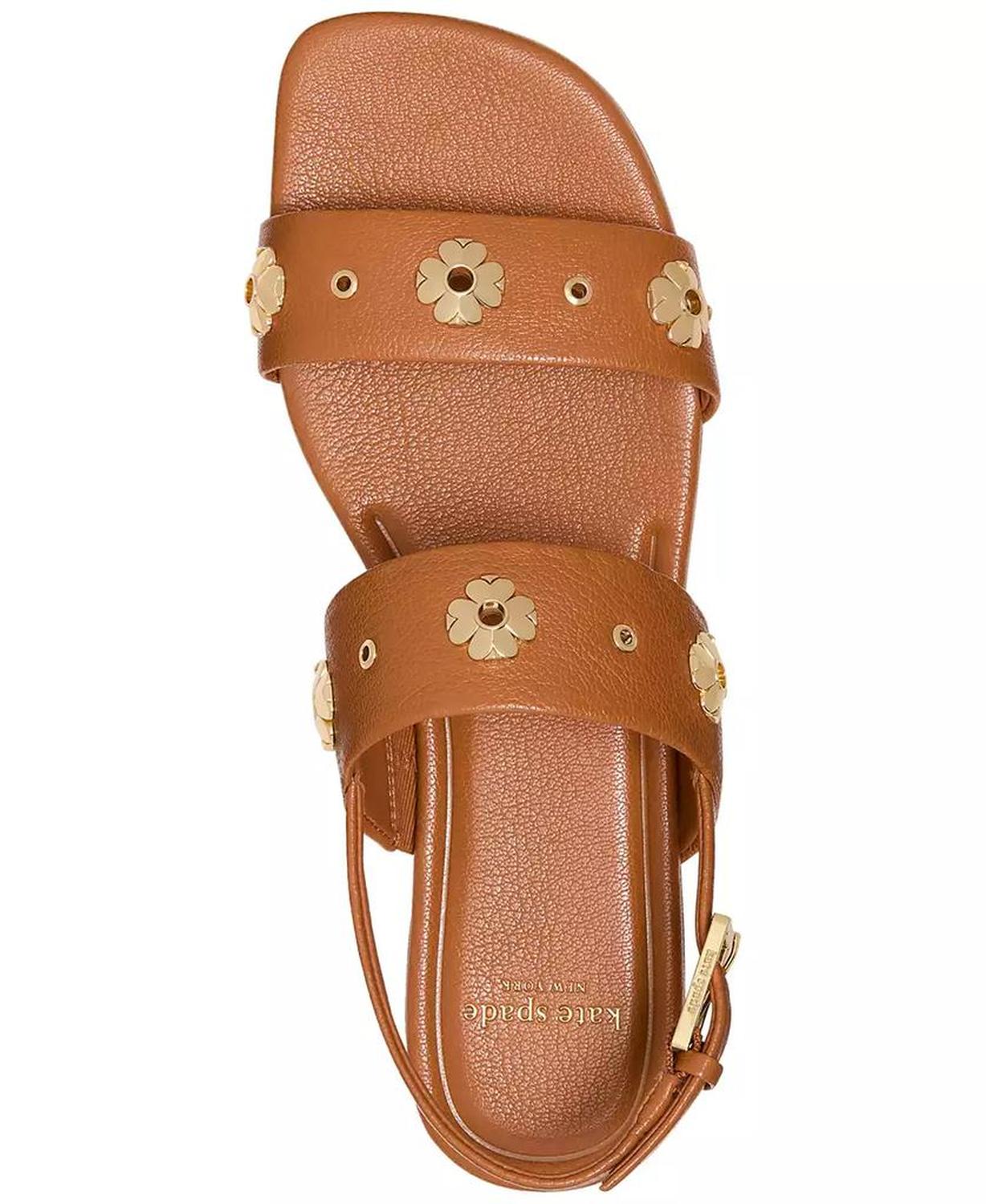 Women's Spade Flower Studded Flat Sandals