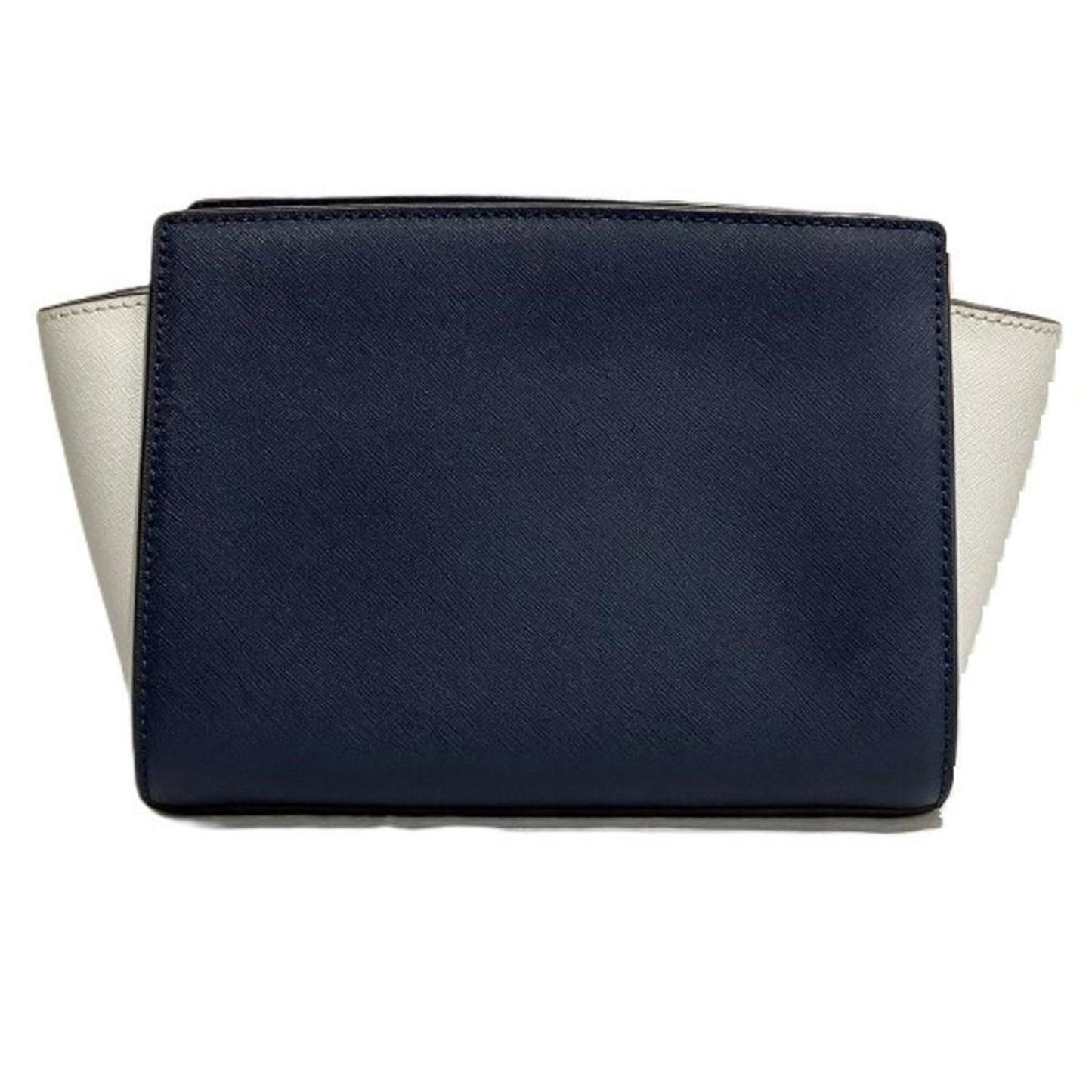 Navy  Leather Shoulder Bag (Pre-Owned)