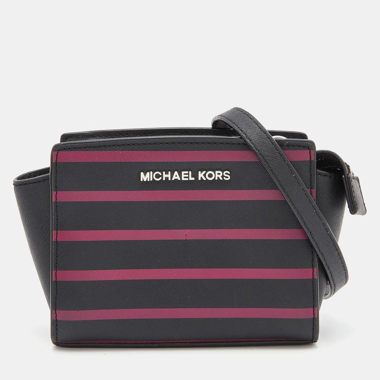 Michael Kors Saffiano Leather Mini Selma Crossbody Bag