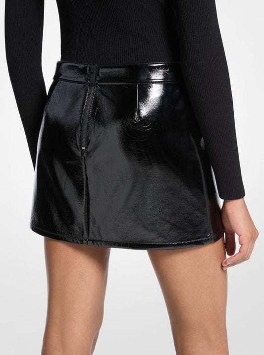 Patent Micro Mini Skirt