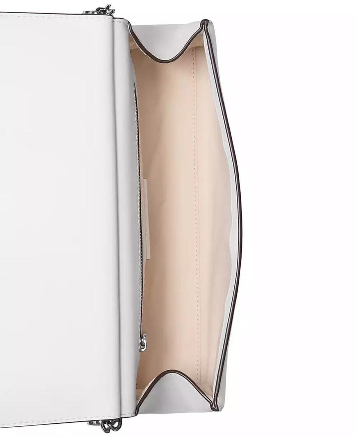 Carmine Small Leather East West Clutch