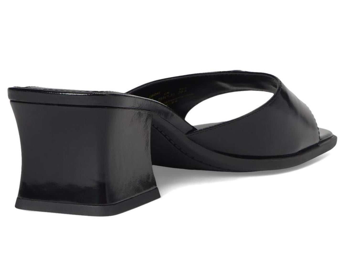 Sculpted C Leather Block Heel Sandals