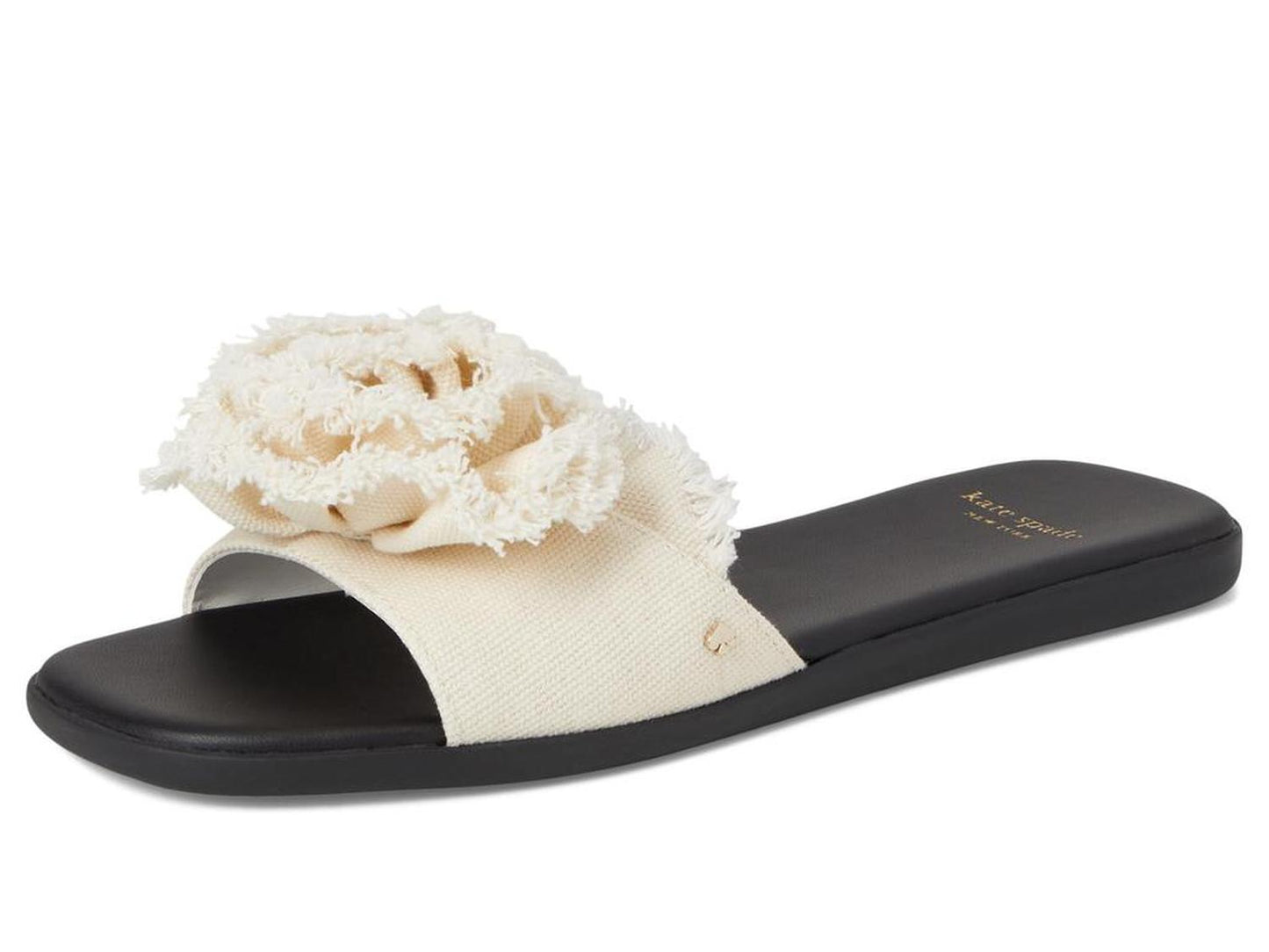Flourish Canvas Flat Sandal
