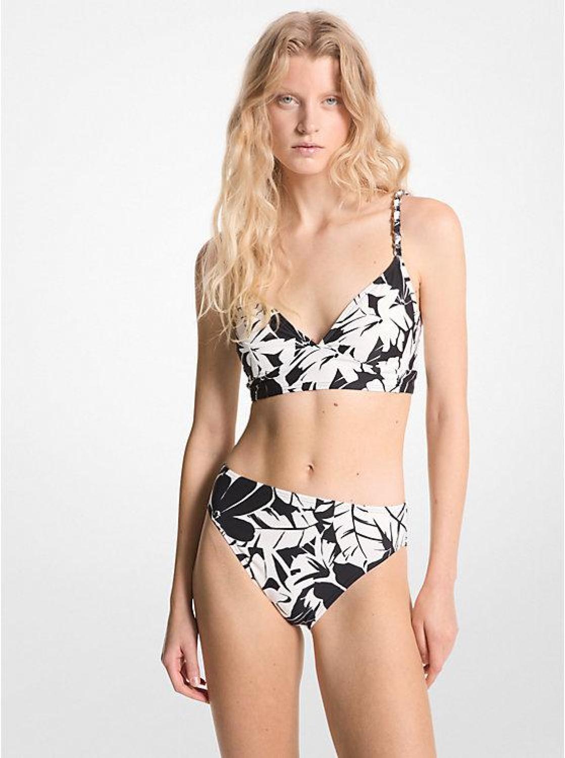 Palm Print Bikini Bottom