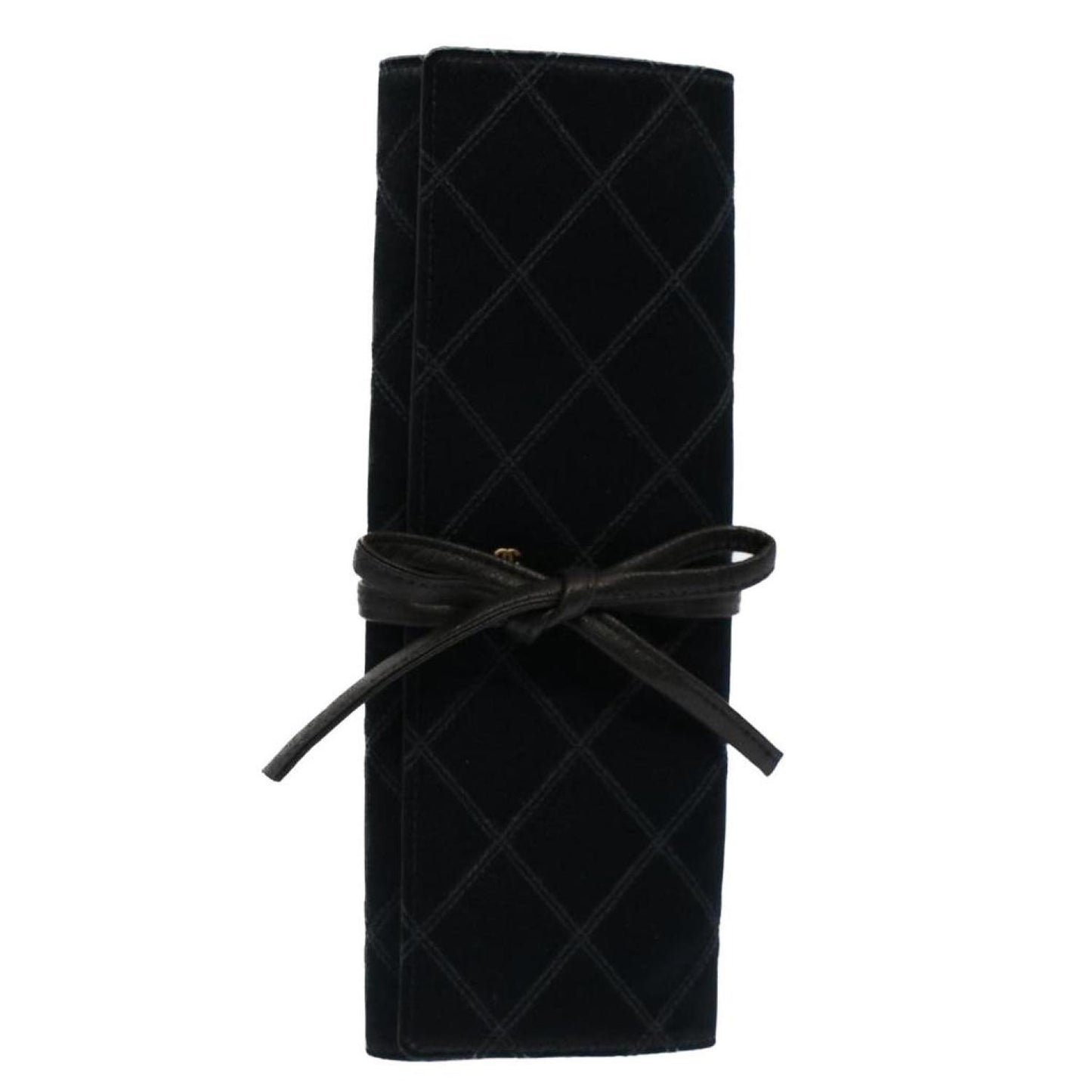 Chanel Logo Cc Synthetic Clutch Bag (Pre-Owned)