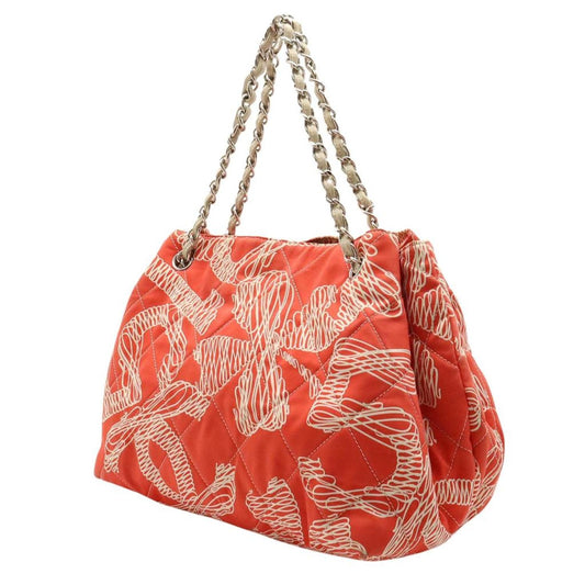 Chanel Matelassé Canvas Shoulder Bag (Pre-Owned)