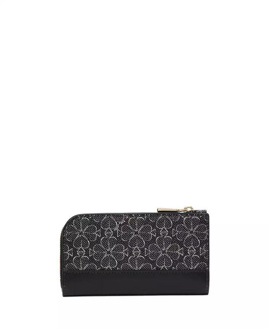 Women's Spade Flower Slim Bifold Wallet