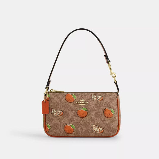 Nolita 19 In Signature Canvas With Orange Print