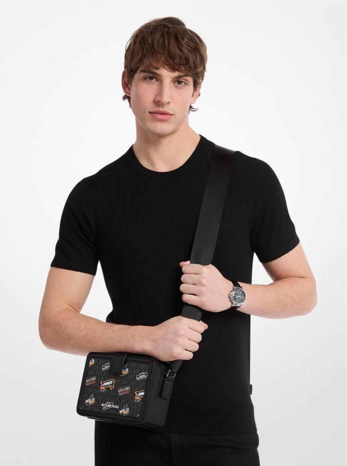 Cooper Embellished Signature Logo Crossbody Bag