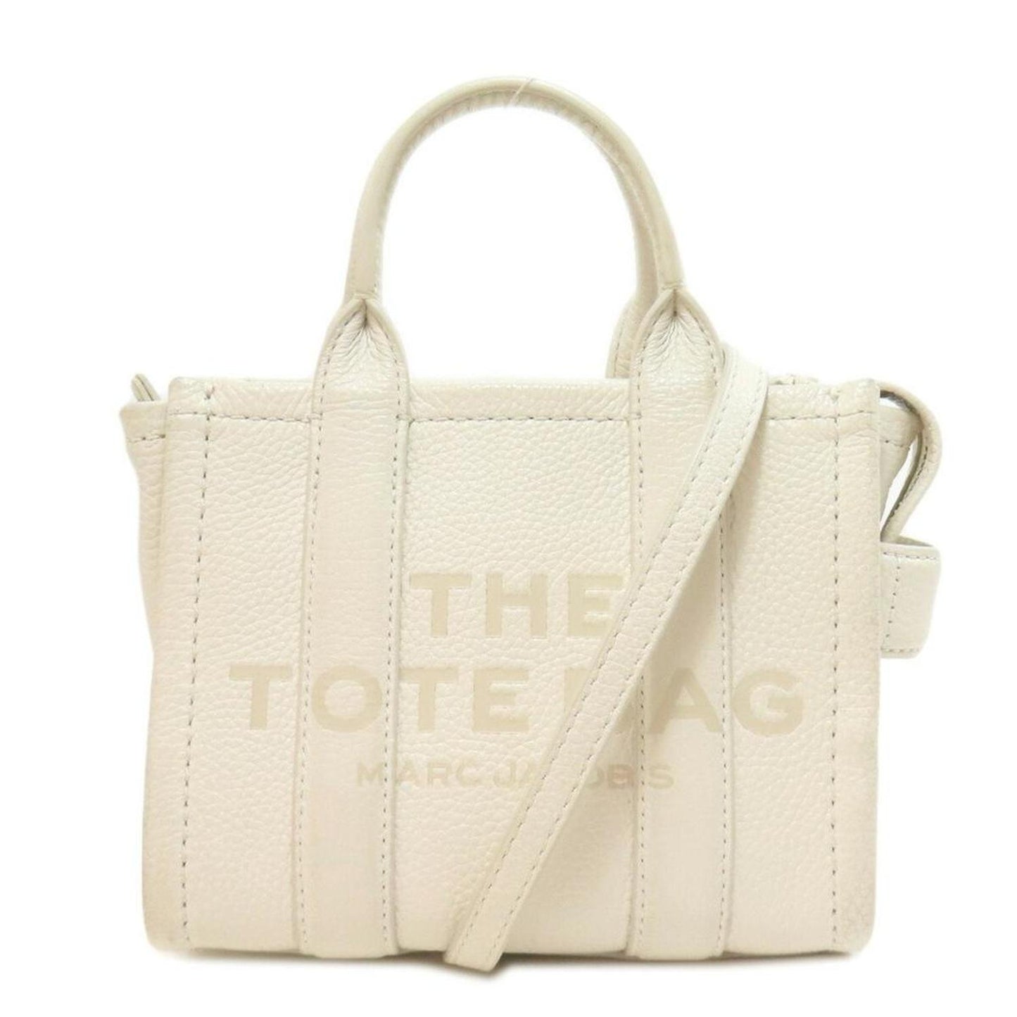 Leather Handbag Tote Bag (Pre-Owned)