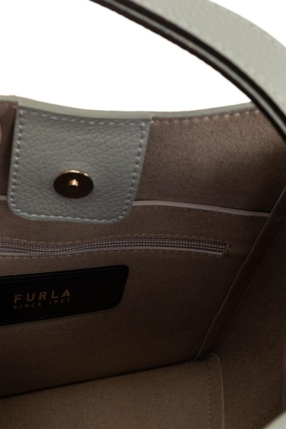 Furla Nuvola Logo Printed Mini Bucket Bag