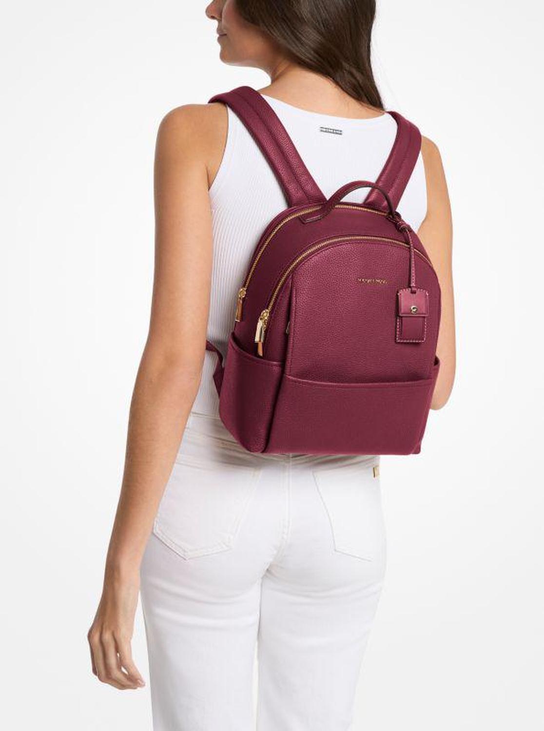 Sable Medium Pebbled Leather Backpack