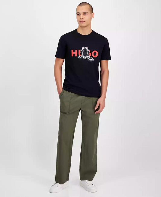 Men's Deyladec Short Sleeve Crewneck Logo Graphic T-Shirt