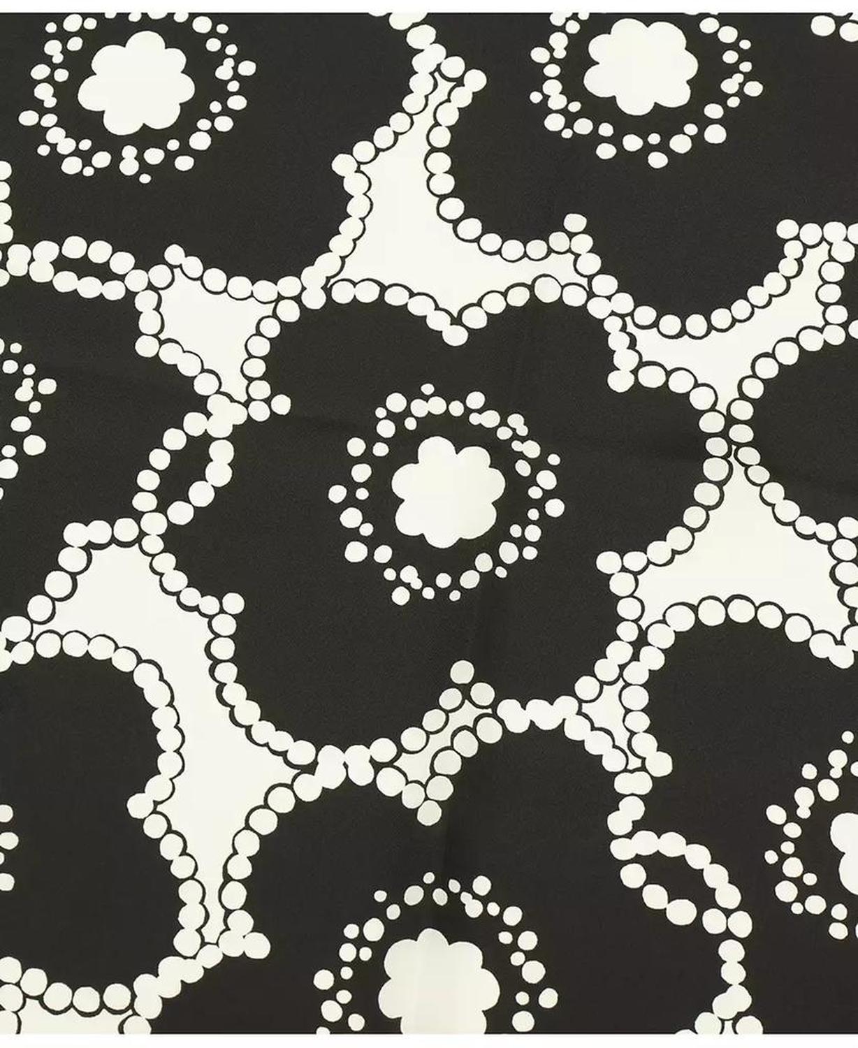 Pop Flower Silk Square Scarf