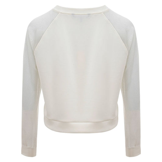 Armani Exchange Elegant White Polyamide Sweater