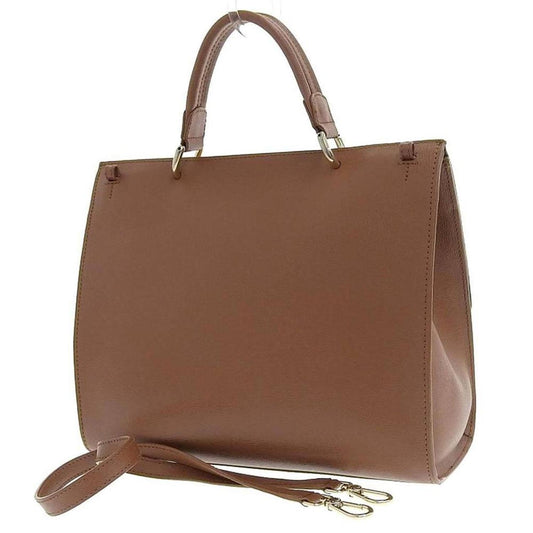 Leather Handbag Shoulder Bag (Pre-Owned)
