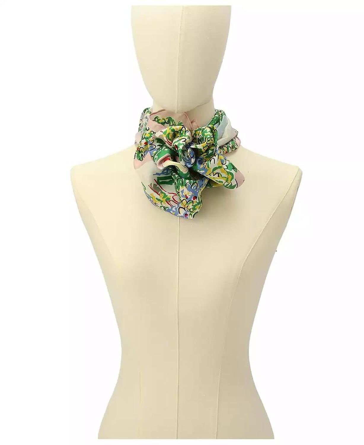 Women's Springtime Gardens Silk Square Scarf